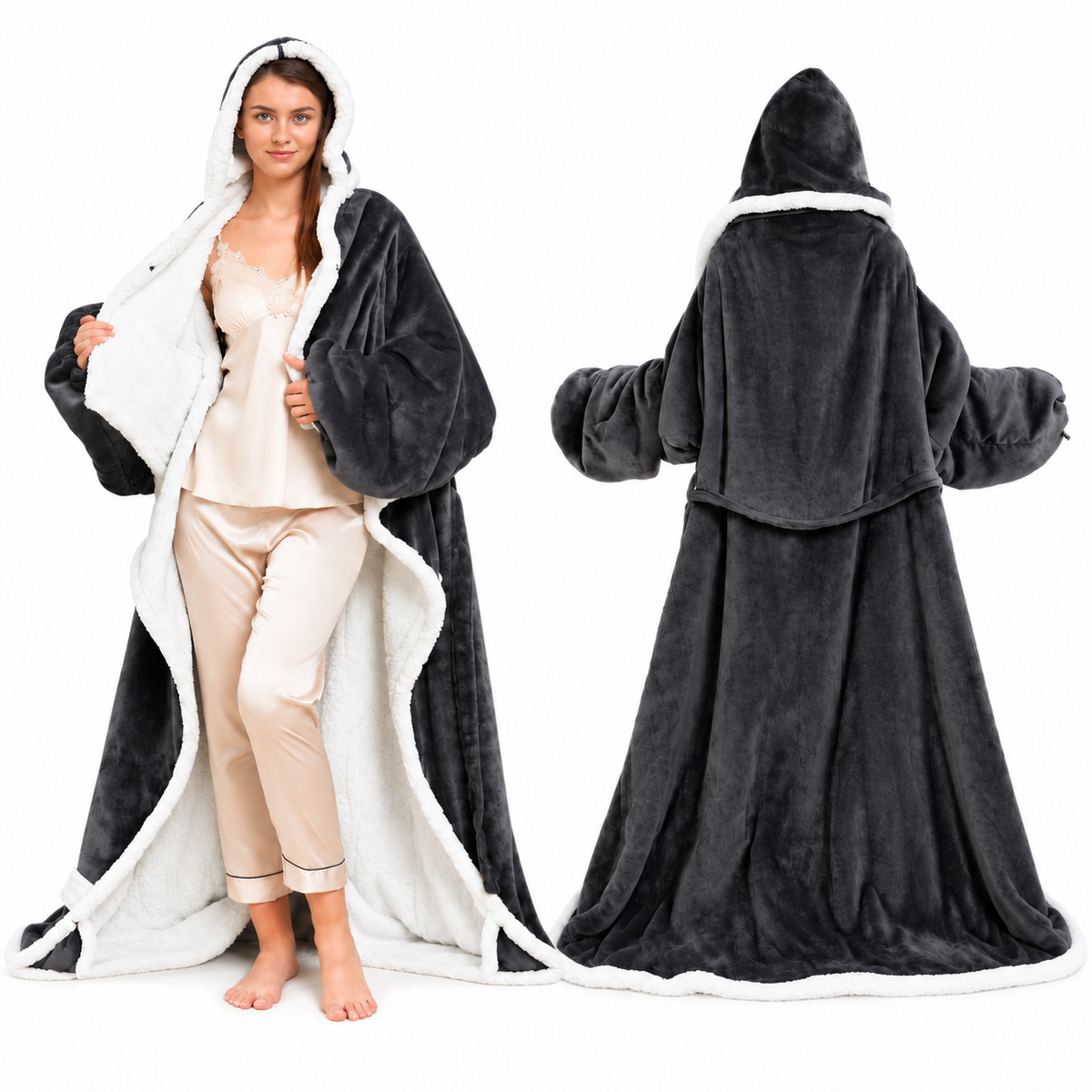 CozyHaven™ Heated Wearable Blanket Robe